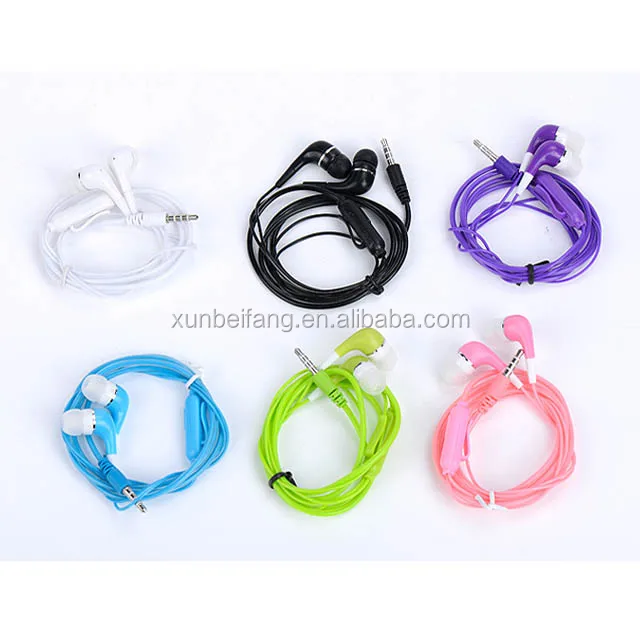 

Alibaba wholesale phone accessories plastic earphones with silicone ear tips, safety silicone ear tips, Black;blue;green;pink;purple;white