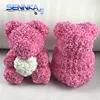 2019 Wholesale Artificial PE Rose Bear Love Gift For Valentines Day