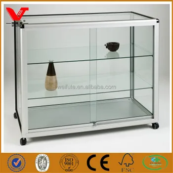 Aluminum Glass Display Counter And Cabinets For Retail Store Used