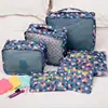 Compression Laundry Bag Mesh Bag Shoes Bag Lightweight Travel Luggage Organizers 6 Sets Packing Cubes