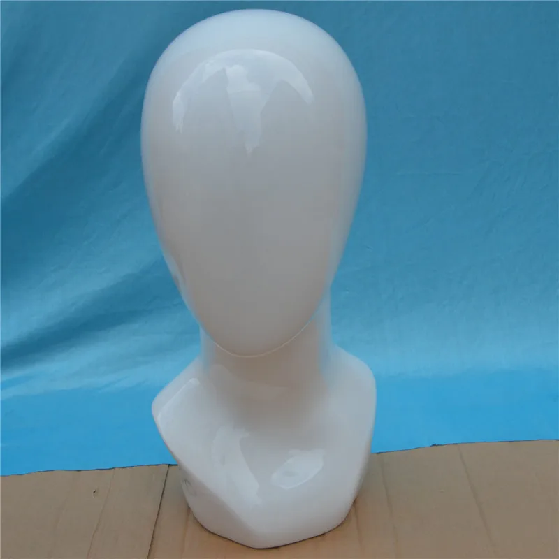 Shiny White Faceless Egg Mannequin Head For Wigs And Hat Display Buy