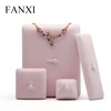 FANXI Wholesale Elegant Pink Stamping Jewellery Packaging Ring Pendant Necklace packaging for jewelry