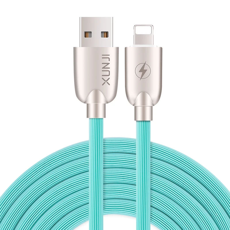 

Free Shipping Zinc Alloy Cable for iphone Data Cable Original Wire Charger Fast Charging USB Cable