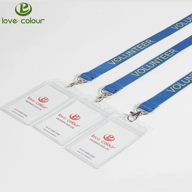 Custom Soft Pvc Plastic Id Card Holders With Lanyard Wholesale Buy