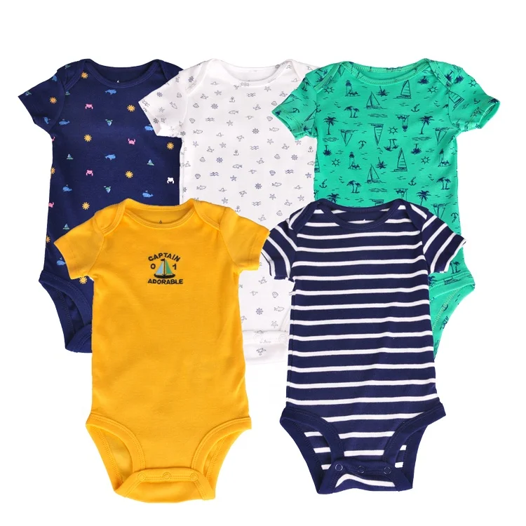 

Redkite GD.FCDH infant apparel organic cotton short sleeve white baby bodysuit, Picture color .