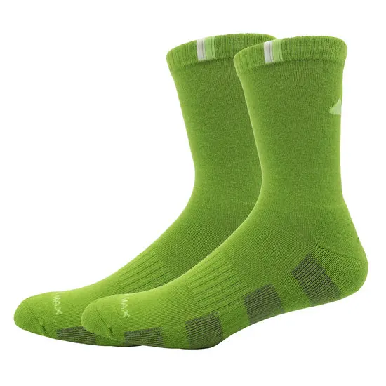 green wool socks