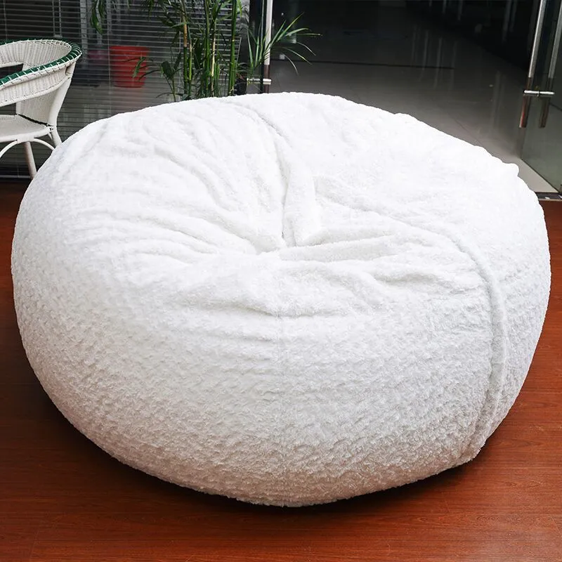 hot sale Winter 6 feet giant foam bean bag color customized sofa bed