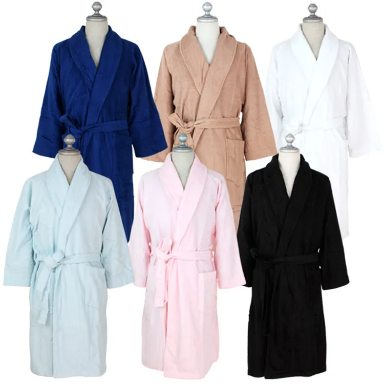 Luxury Monogrammed Bathrobe 5 Star Hotel Bathrobe Spa White Kimono Robe