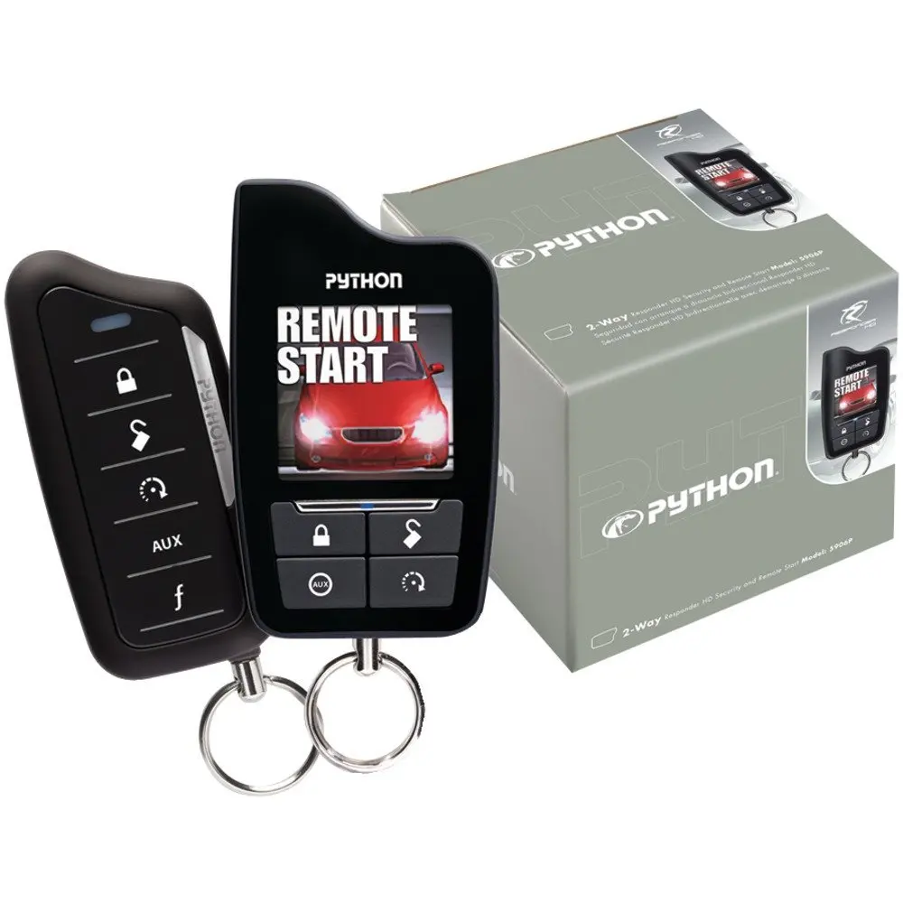 PYTHON 5906P Responder(TM) HD SST 2-way Security/Remote-Start System with 1-Mile Range electronic consumer