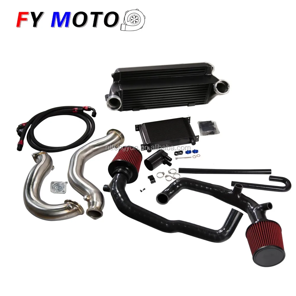 Exhaust Downpipe+intercooler+charge Pipe+inlet Hose Fit For N54 135i