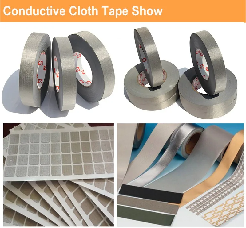electrically conductive fabric cloth tape with pressure acryicc