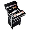 Professional Artist Aluminum Rolling Trolley Makeup Flight Case
