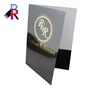 New 2019 A4 Custom Printed Colorful Printing Two Pocket Logo Golden Unique Decorative Folder
