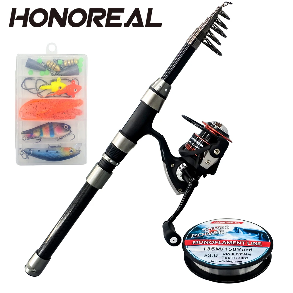 

HONOR fishing lure Telescopic Fishing Rod Combo