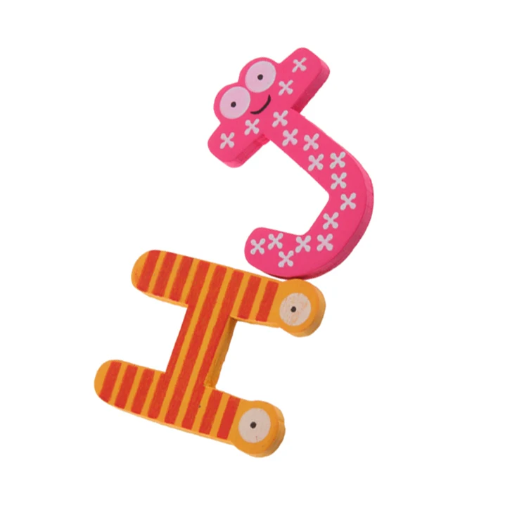 Wooden Fridge Sticker Baby /child Toy Az Abc Educational Wooden