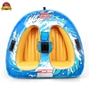 Factory Wholesale High Transparent Pvc Three Person Ride On Banana Inflatable Towable Boat Tube