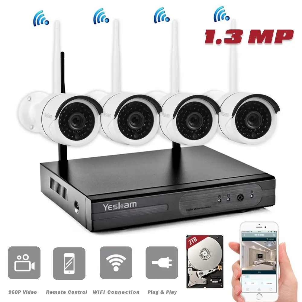 Buy Home Security Camera System Yeskamo Wireless Security Camera System Video Security Surveillance Camera System 4 Channel 960p Network Cctv Ip Camera System With 2tb Hard Drive In Cheap Price On Alibaba Com