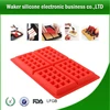 Classic waffle shape 4 holes silicone pastry waffle mould for best selling promotion gift as Christmas Cake