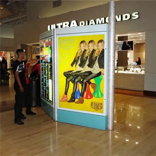 Custom outdoor aluminum LED illuminated display business signs advertising light packaging box