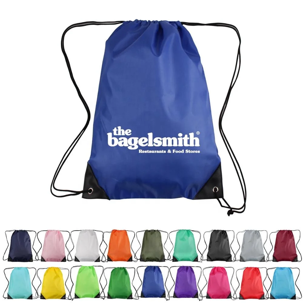 
Custom polyester Gym Sports Drawstring bags Swimming Backpack  (62004821160)