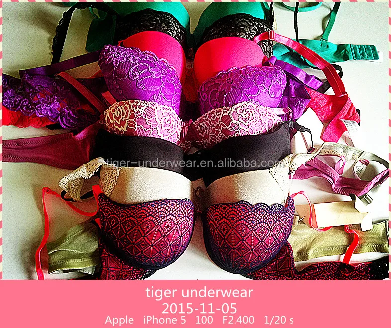 

high quality mixed design ladies bra with plus size