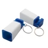 Best selling multifunction plastic keyring mobile phone support keyring with speaker
