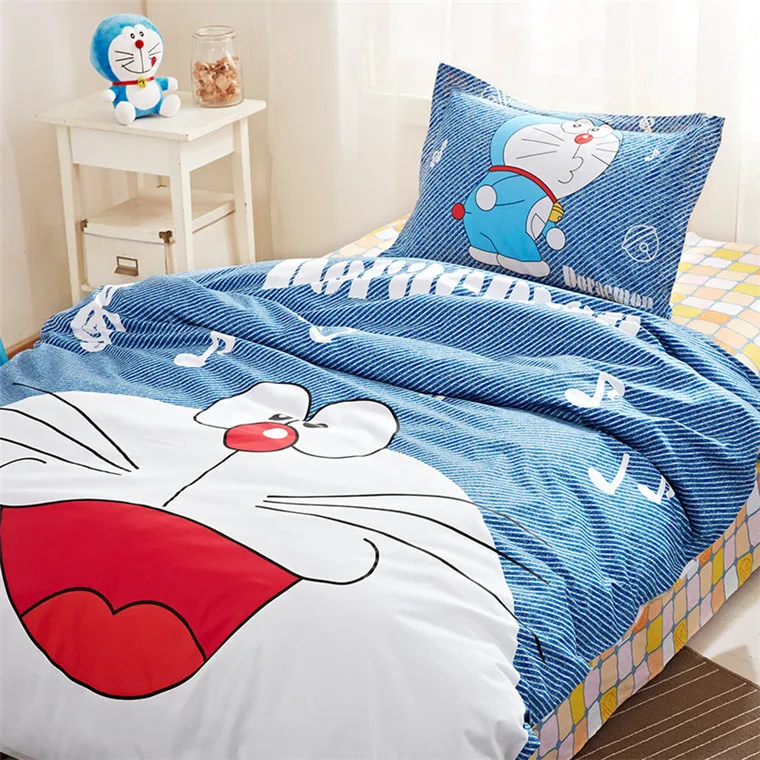 Kids単一漫画bedカバーfittedフラットシートbeddingセットドラえもんスタイル Buy 漫画のベッドカバー 寝具セット ベッドルームセット Product On Alibaba Com