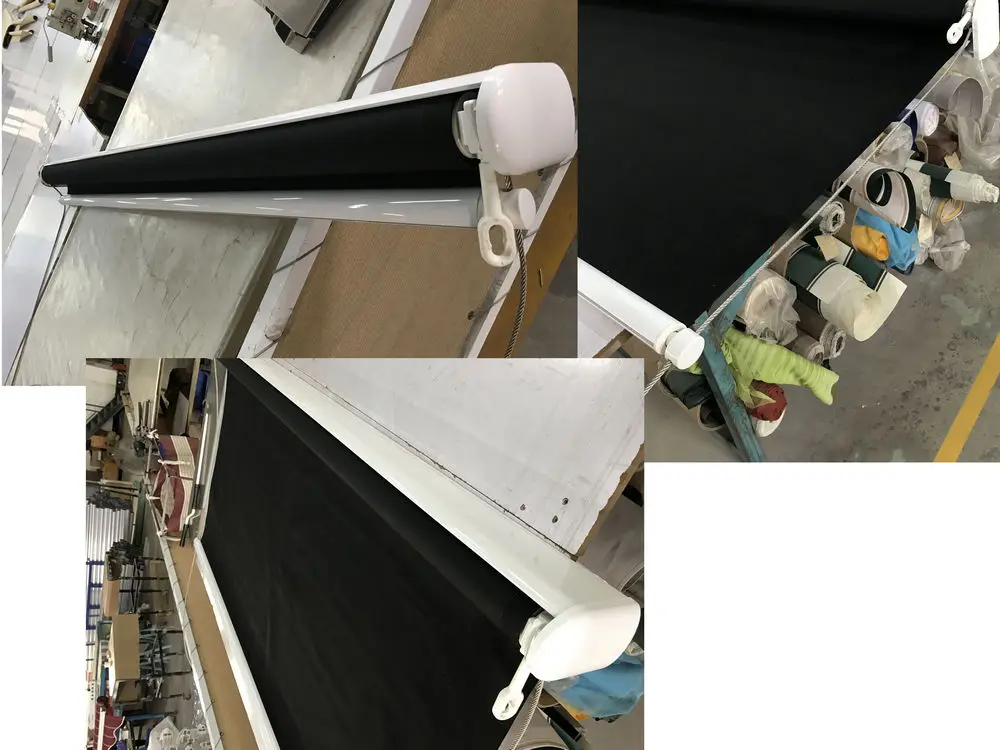 Outdoor Automatic Wire Guide Roller Blind Buy Outdoor Blinds For