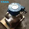 Worm Gear Operated Flanged L port 3 way ball valve