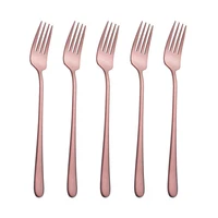 

Korean Style Rose Gold Stainless Steel 304 Tanium Forks