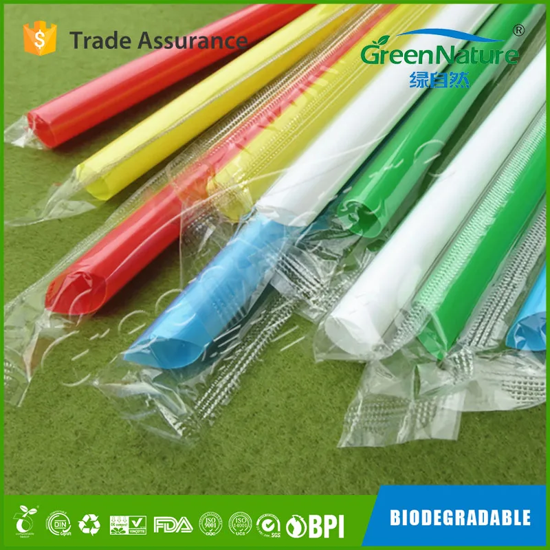 High Temperature 100 Biodegradable And Compostable Pla Plastic Straws