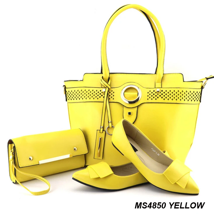 Luxurious Elegant Genuine Leather Material Italian Shoes And Bags High