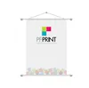 Custom 230g Polyester Outdoor Wall Scrolls/Wall Mounted Hanging Vertical Banner for Decoration