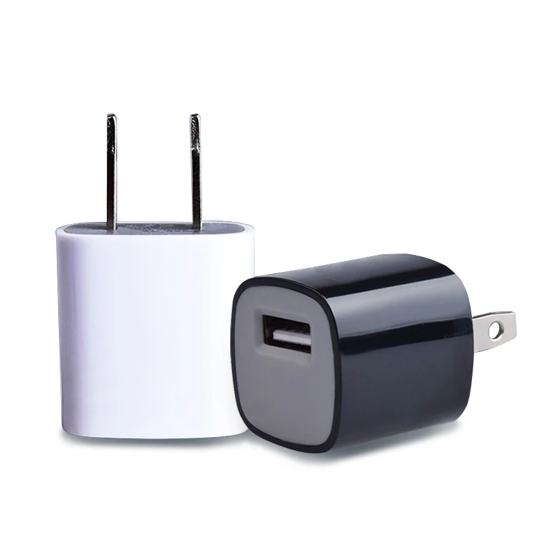 

High speed universal wall mount 5v 1a portable wall usb charger for mobile phone cell phone, White /black