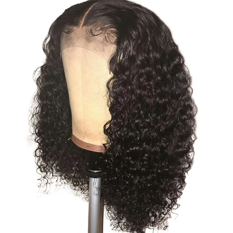 Highknight Density 150% Glueless Kinky Curly Brazilian Virgin Human Hair 13*6 Lace Front Wig With Baby Hair Wigs