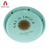 Round Metal Promotional Anti-Slip Beer Tray Antique Serving Decorative Metal Tray Round Bar Serving Tin Beer Tray