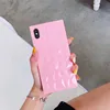 candy color full TPU cover square shape case for iphone 7 7 plus,for iphone 7 plus phone accessories case