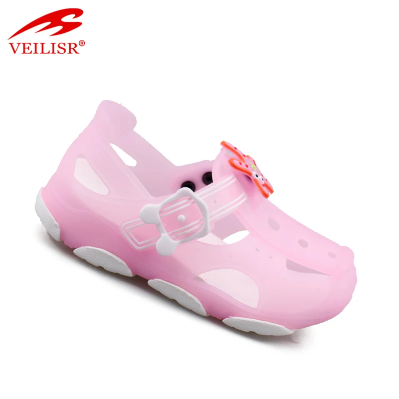 
Outdoor summer beach jelly shoes children PVC sandals kids clogs 