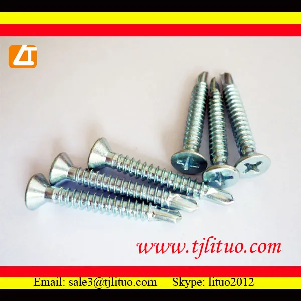 
good quality, with competitive price CSK head self drilling screws with ribs 