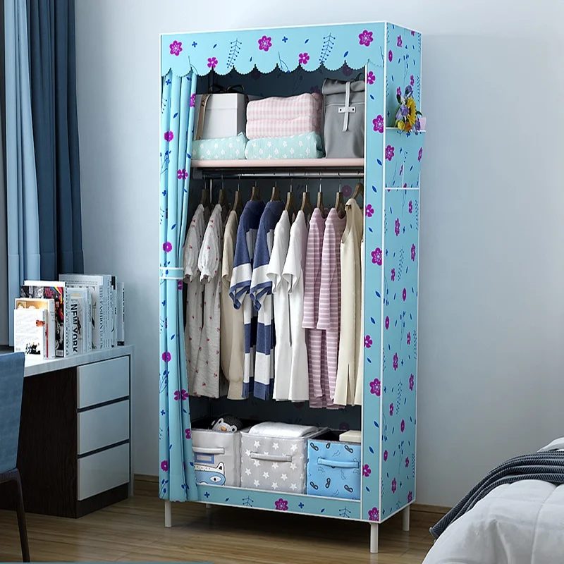 
New style bedroom nonwoven fabric small wardrobe 