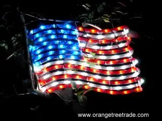 Led Rope Light Motif-- July 4th American Flag - Buy Sculpture Product ...