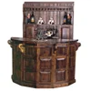 Hot sale round bar counter is made of import solid wood for home bar