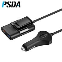

PSDA 60W 12A Quick Charge 3.0 2.0 Mobile Phone Charger 4 Pors USB Fast Car Charger for iPhone Samsung Tablet Car Charger