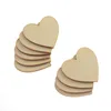hot sales China craft 2inch wood rustic tree slices discs carved heart shaped decorations new year products