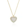 New Products Valentine Gifts Zircon Diamond Heart Shape Wedding Necklace