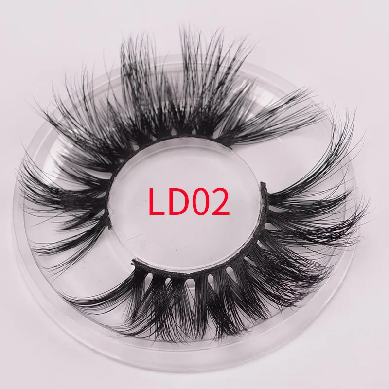 

25mm customer logo 100% mink 3d lash eyelash extension, Natural black