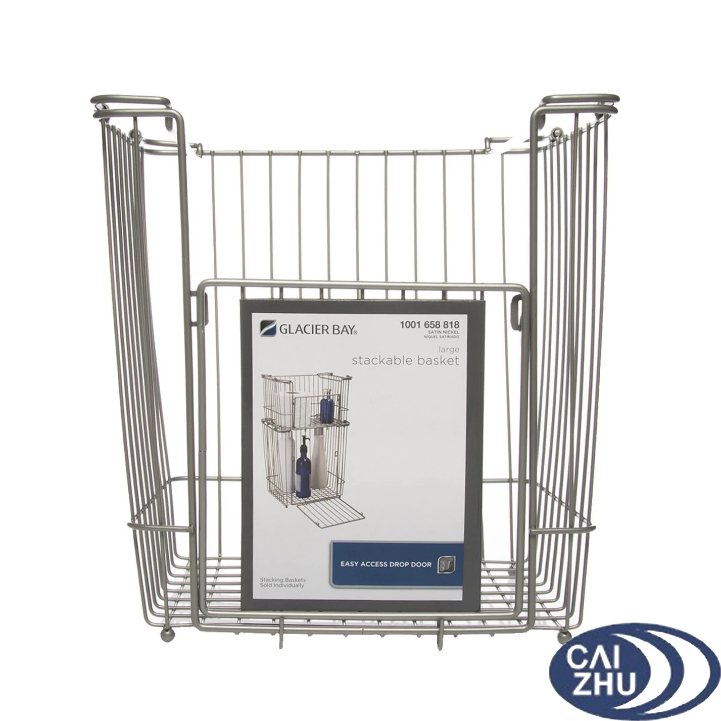 Cestas Apilables De Alambre De Metal Grandes Para Organizar Despensa