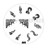2015 new A Series A08 Nail Art Polish DIY Stamping Plates Image Templates Nail Stamp Stencil
