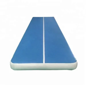 Wholesale  8m x 2m Airtrack Matte Tumbling Usato Mat Blue Air Tumble Mattress Inflatable 8m Air Track For GYM