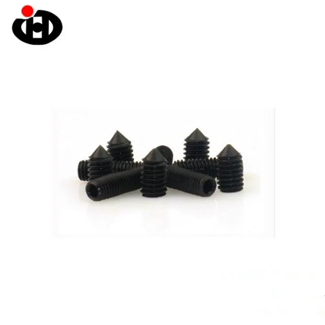 
Hot Sale Carbon Steel DIN 914 Grub Screw Set Screw With Cone Point 